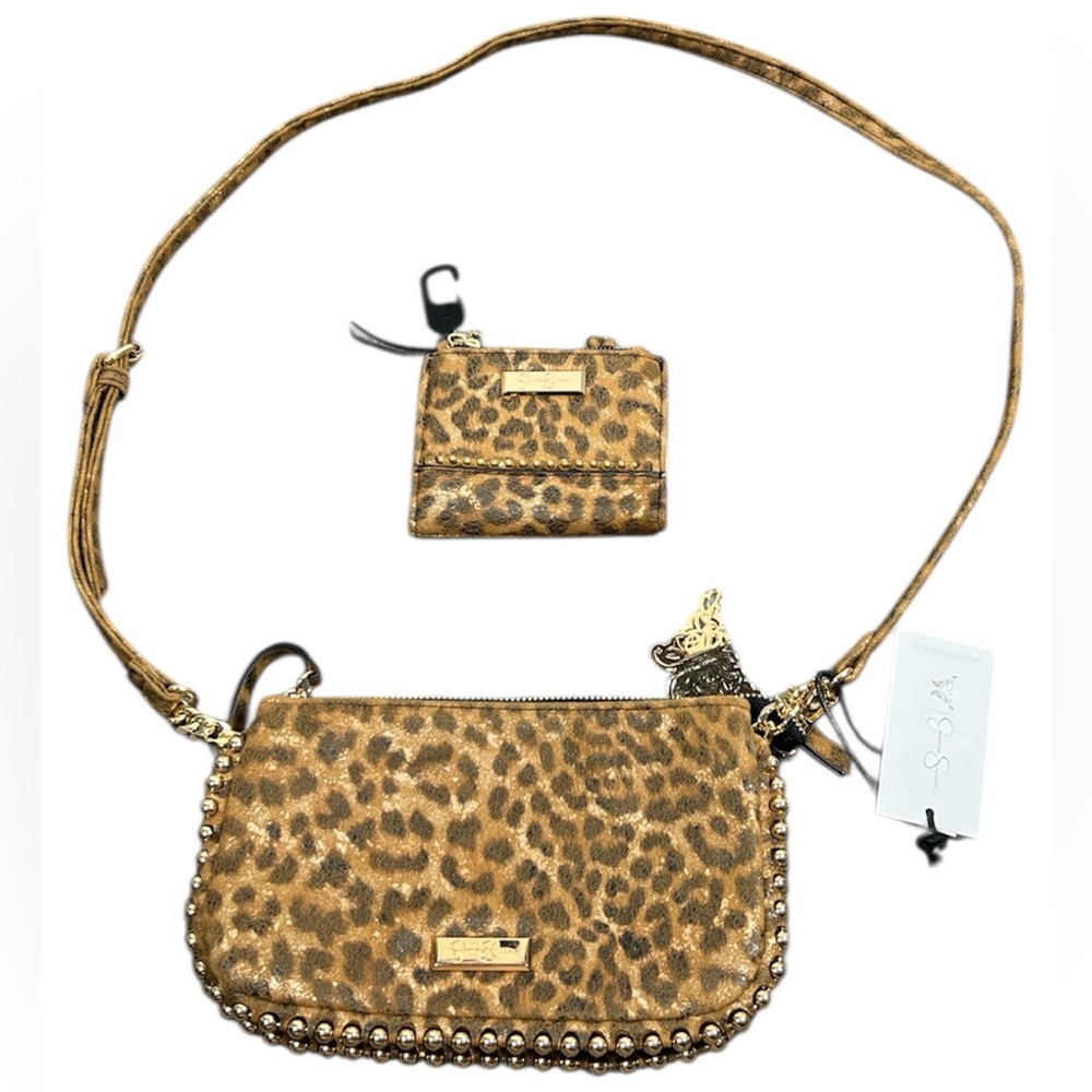 Jessica Simpson Leopard Roxie Crossbody Bag & Roxie Bi-fold Wallet